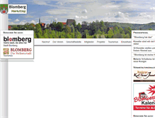 Tablet Screenshot of blomberg-marketing.de